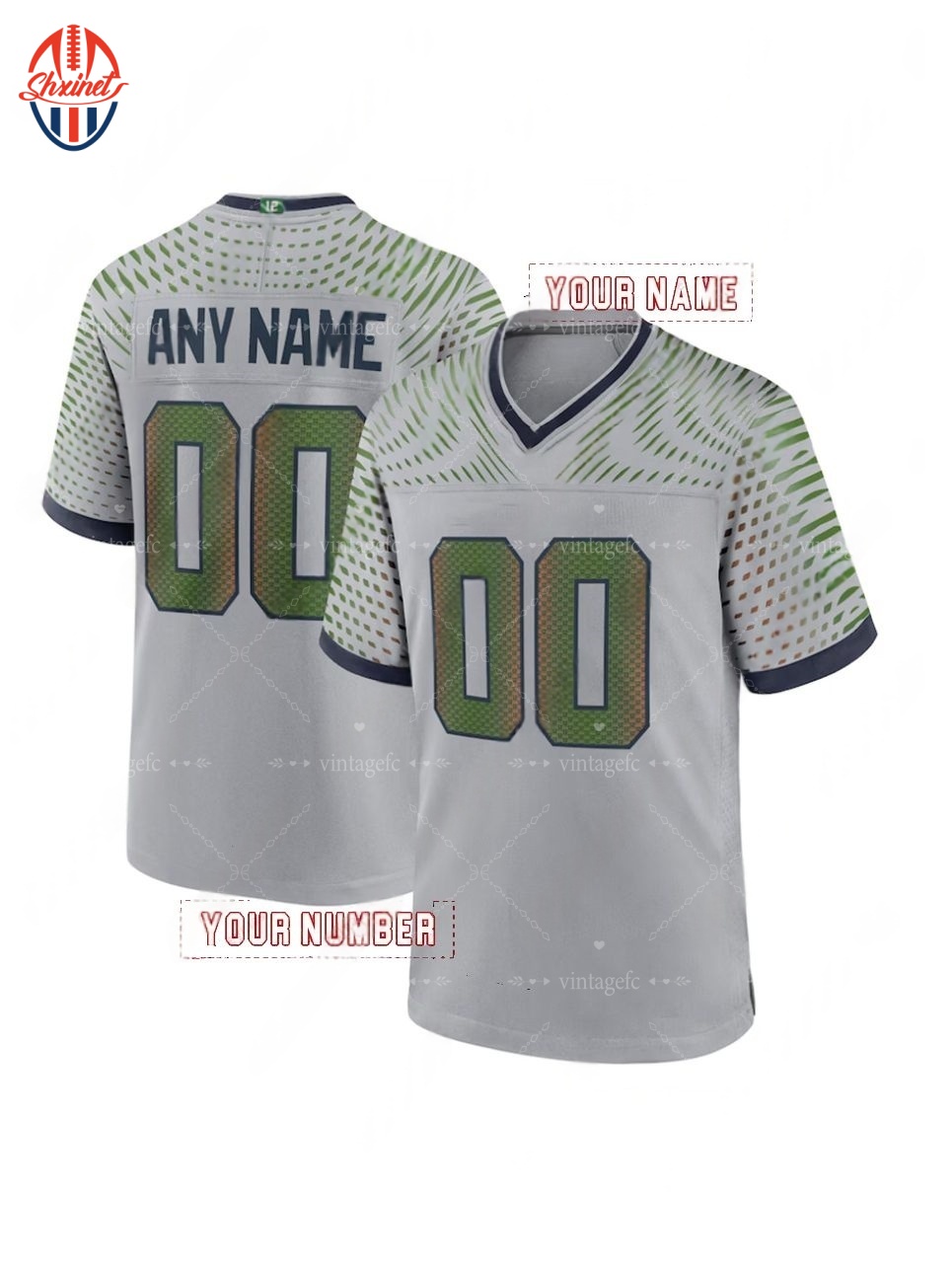 2025 Rivalries Football Jeresy 11 Jaxon Smith-Njigba 12 FAN Cooper Kupp Tyler Lockett Fan Darnold Witherspoon DK Metcalf Walker III Smith Love Custom 