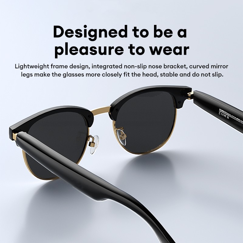 PAXA Bluetooth smart glasses with automatic adjustment wireless Bluetooth earphones anti blue light sunglasses waterproof UF-C8 Ultra