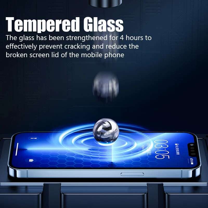 3PCS Tempered Glass 13 12 11 16 Pro Mini Screen Protector for iPhone X XS Max XR 7 8 14 15 Plus SE 2020