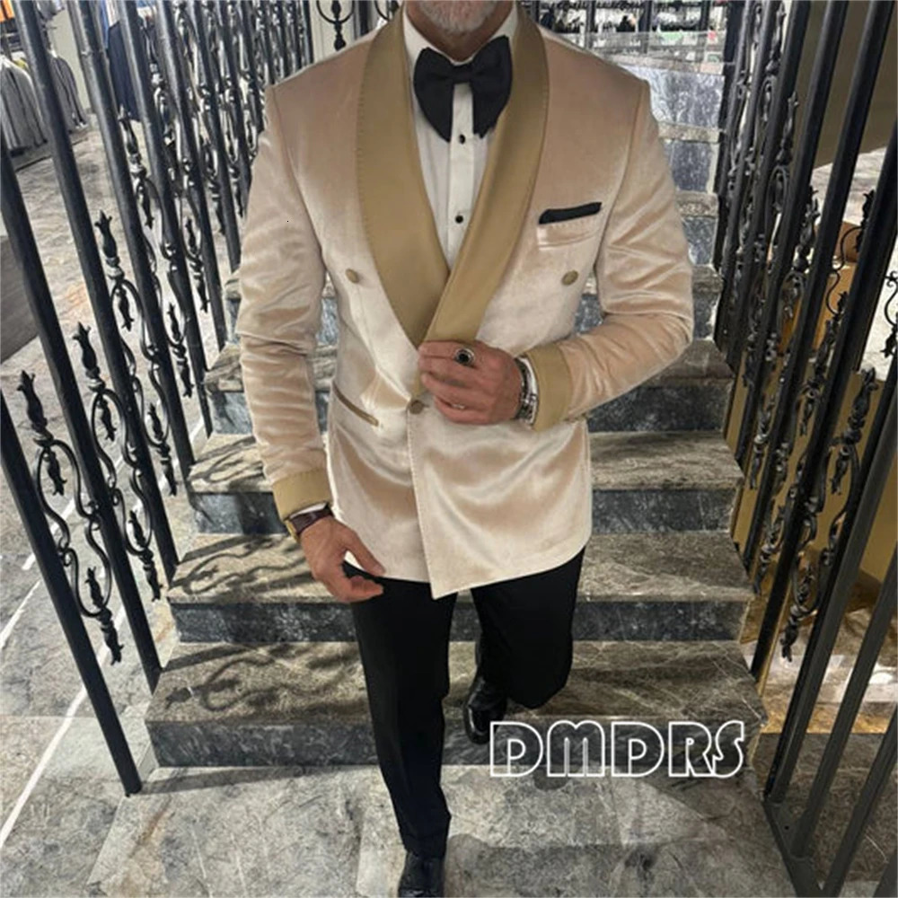 Autumn Winter Velvet Suit Jacket for Men XXS-7XL Plus Size Mens Suit Blazer with Shawl Collar Customized Party Tuxedo Jackets 251104