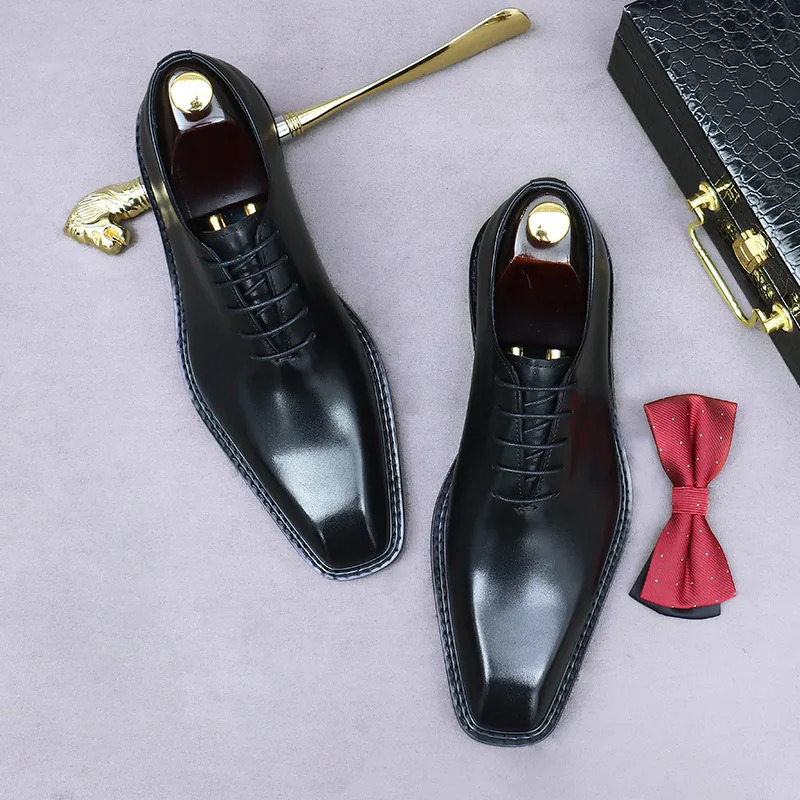 Mens Handmade Genuine Leather Shoes Oxford Laser Carved Business Party Shoes Mens Shoes Italian Formal Shoes 3746 251103