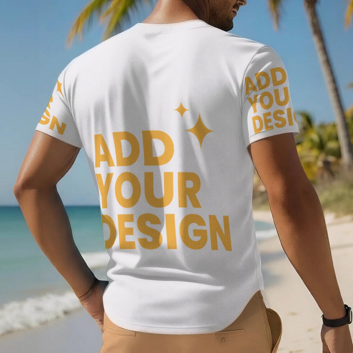 Men's Short Sleeve Baseball Jersey, All-Over Print Breathable Athletic Shirt, Custom Team Uniform 100% Polyester Button Placket