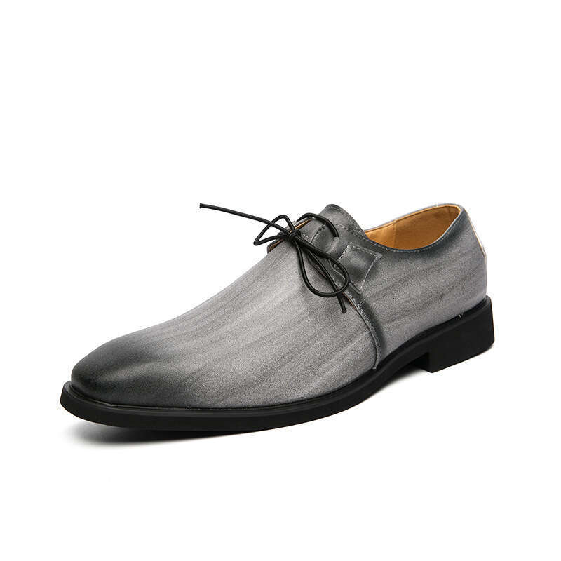 Large sizes 38-48, gradient color shoes, men's casual trend, personalized small leather shoes