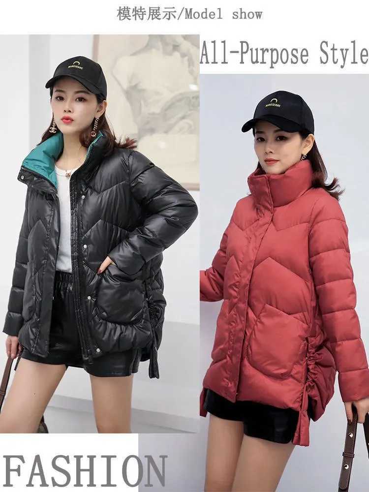 Winter Warm Coat Womens Fashion New Solid Color Hood Filled Down Cotton Coat Womens Clothing Winter Jacket Women Winter CoatT251105