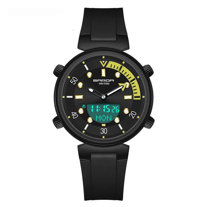 DHwatches SANDA New Alarm Clock Luminous Fashion Trend Versatile 3122 Electronic Watch Multifunctional Unisex Wristwatch