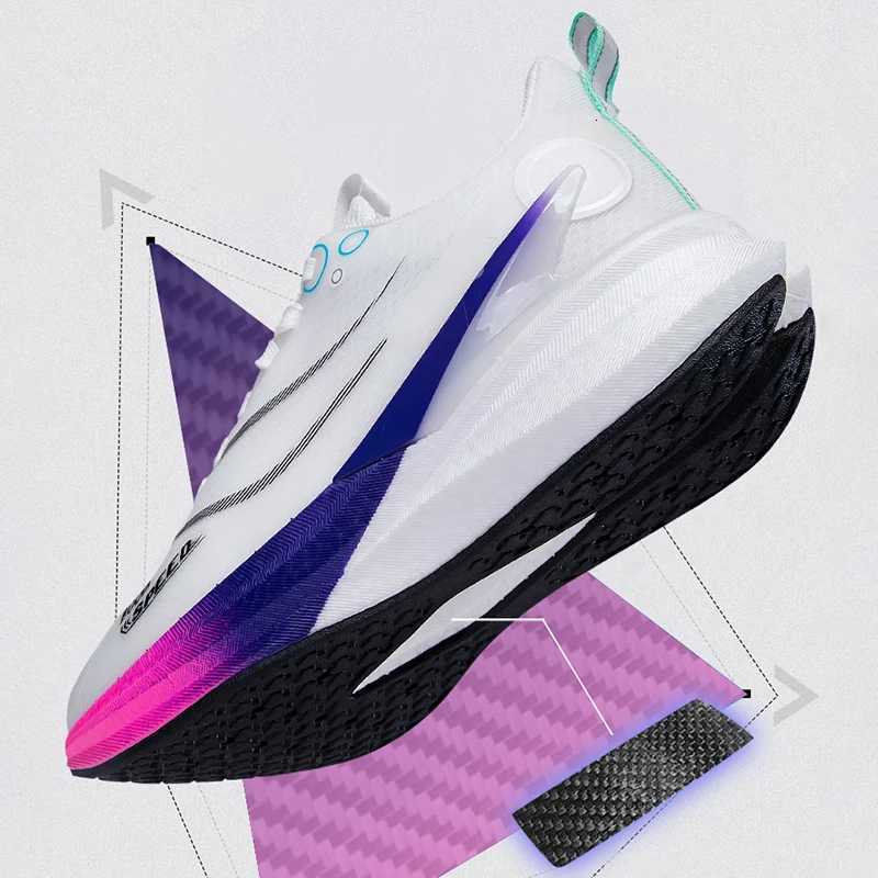 2025 New Men Running Shoes Carbon Board Marathon Shoes Wen Shock Absorption tra-Light Rebound Sports Shoes Y251104