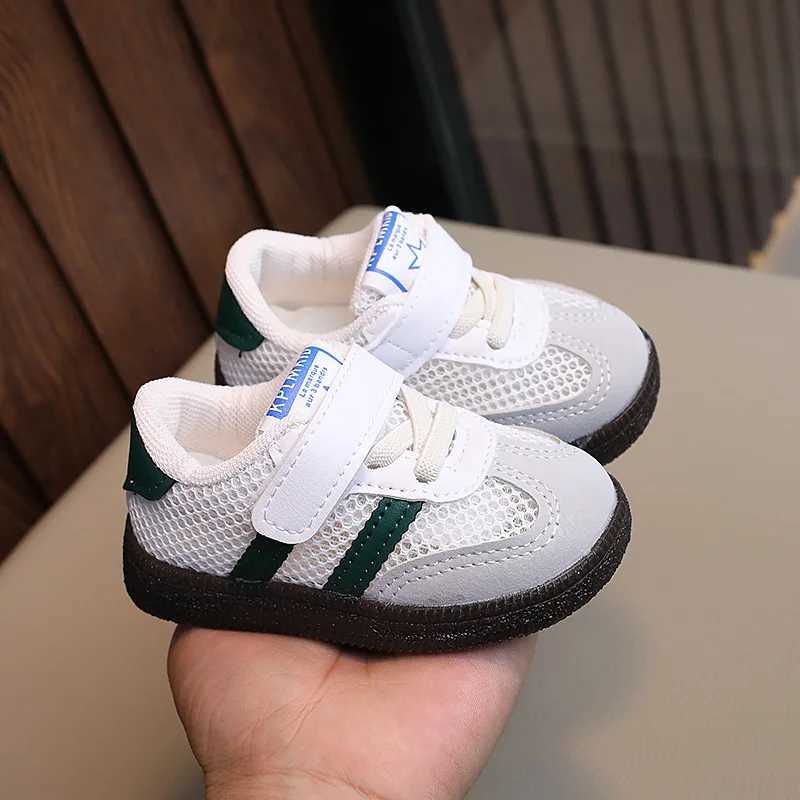 New White Casual Shoes for Baby Boy Girl Children Sneaker Breathable Mesh Fabric Kids Soft Sole Toddler Walking Shoes 1-7 YearsT251105