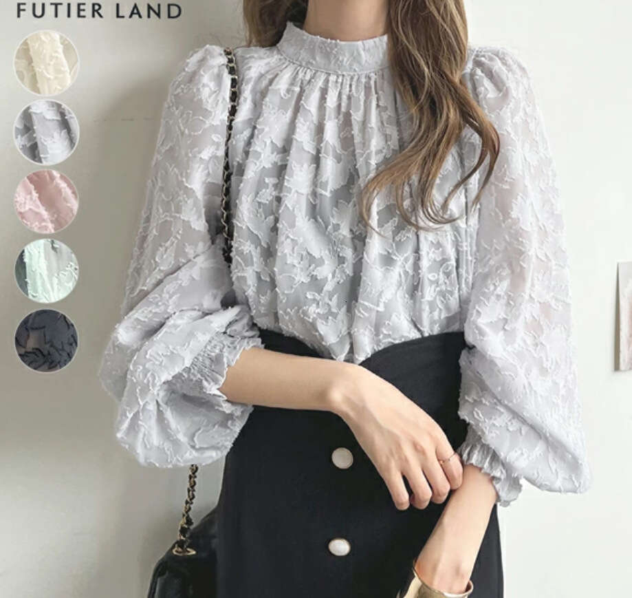 Japanese Southeast Asian Foreign Trade Korean Style Beach Chiffon Lace Top Sun Protection Air Conditioning Shirt B5