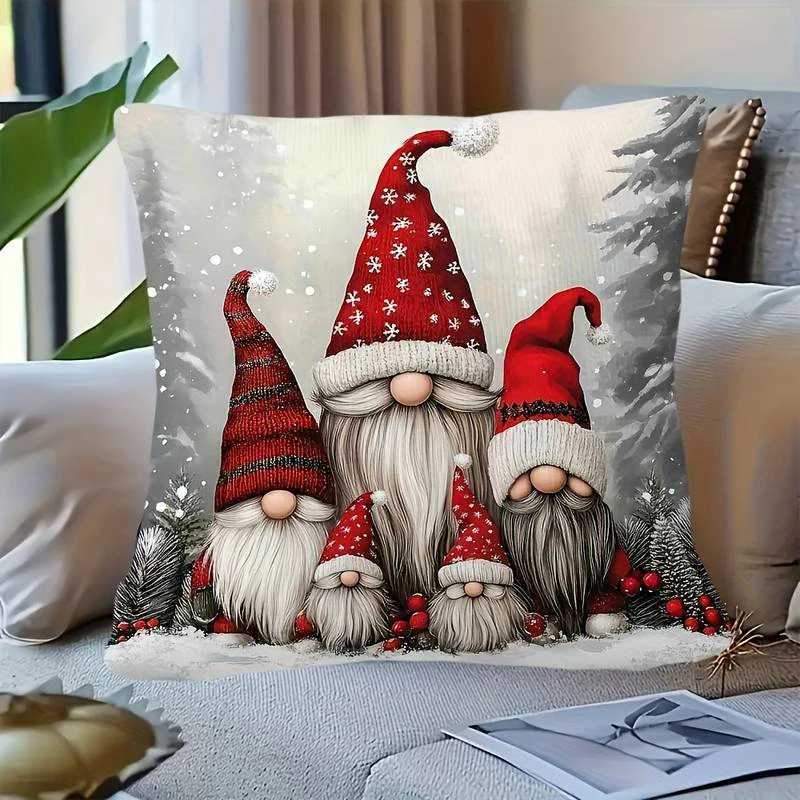 Christmas-themed 2D Flat-Printed PillowcaseSuitable for sofa car bedroom decorative cushion cover pillow cover Y251105