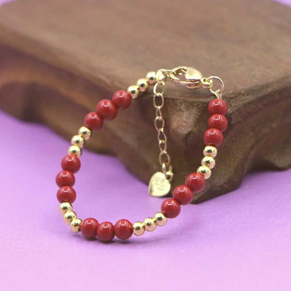 New Lovely Red Baby Girls Lobster Clasp Pearl Beads Accessories Girls Yoga Christmas Wedding Gift Jewelry Charm Fashion C251105