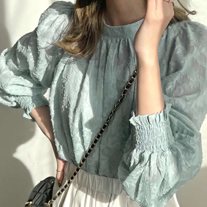 Japanese Southeast Asian Foreign Trade Korean Style Beach Chiffon Lace Top Sun Protection Air Conditioning Shirt B5