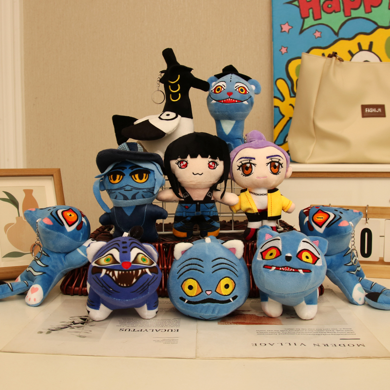 K-POP demon hunters, children's plush toy pendants around the witch hunting group