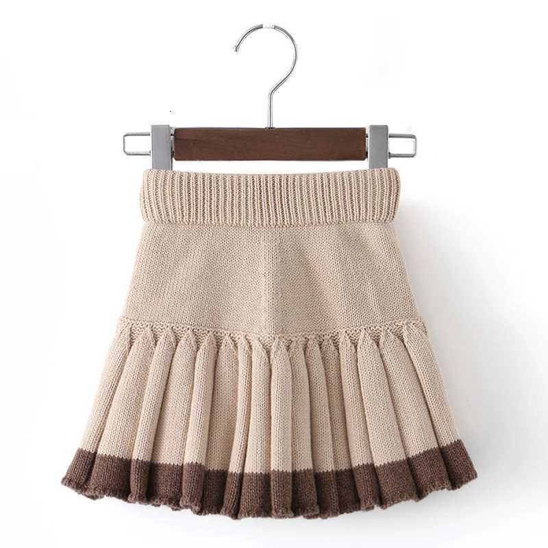 Infant Outfit Autumn Baby Sweater Set Girls Knit Hearts Long Sleeve Knitted Cardigan Ruffled Pleated Skirt Baby Clothes 2Pcs Y251105
