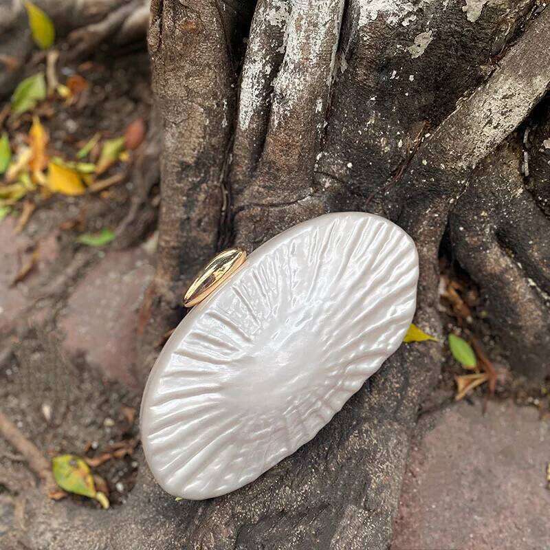 Designer Bags New Oblique Span Shell Pleated Acrylic Fashion Wedding Dinner Clutch Bag Luxury Bag