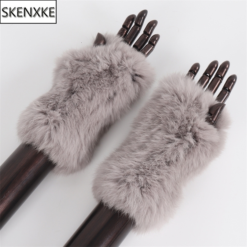 Arrival Female Natural Rabbit Fur Gloves Knitted Warm Real Rex Rabbit Fur Mittens Women Winter Outdoor Rex Rabbit Fur Gloves 251028ww1