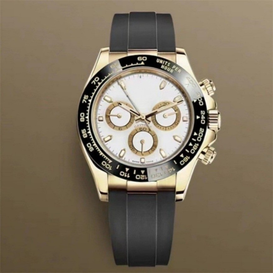Fashion Men Watch Calendar Casual Rubber Strap Quartz Wristwatches 3Eyes