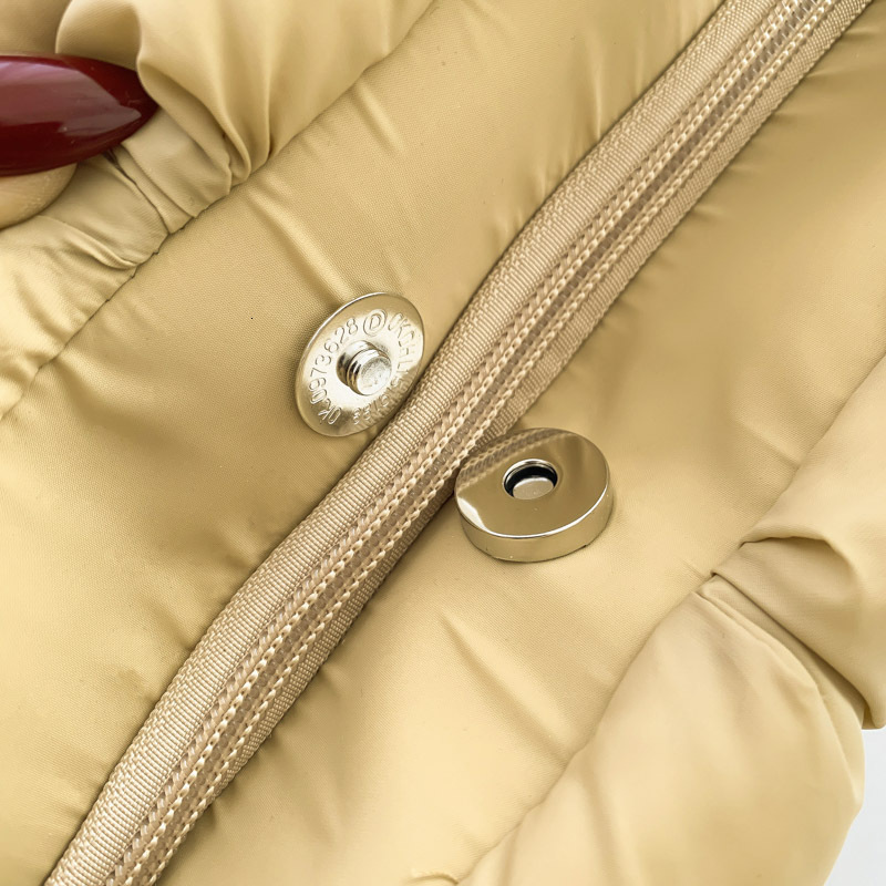 New Cross-Border Down Cotton Jacket Women's Simple Cotton-Filled Space Tote Soft Checkered Handbag Shoulder Bag