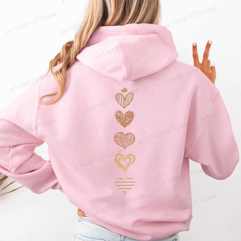 Hip Hop Street Casual Leopard Heart Printed Hoodies Fashion Hoodie Sweatshirts Autumn Warm Casual Female Harajuku Fleece HoodedT251105