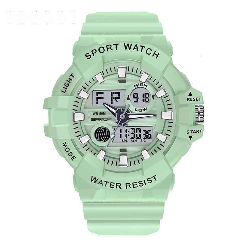 DHwatches Sanda Outdoor Multi-Functional Boys Waterproof Shockproof Sports Men and Women Students Electronic Watch