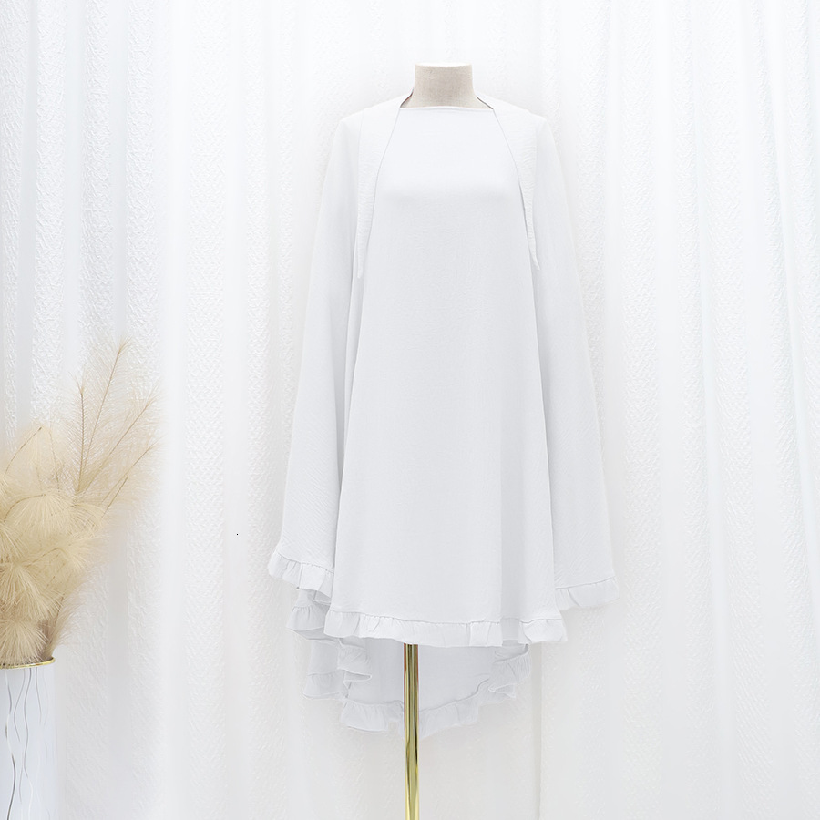 Solid Ruffled Headband With Large Swing Malay Solid Color Women's Headscarf Abaya Maxi Dresses Islamic Clothing