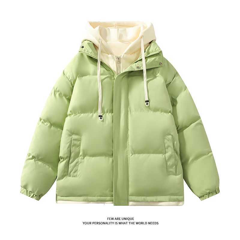 Winter Parkas Women 2025 New in Casual Thick Warm Jackets Hood Coats Solid Loose Female Down Outerwears Chaquetas Parkas MujerT251105