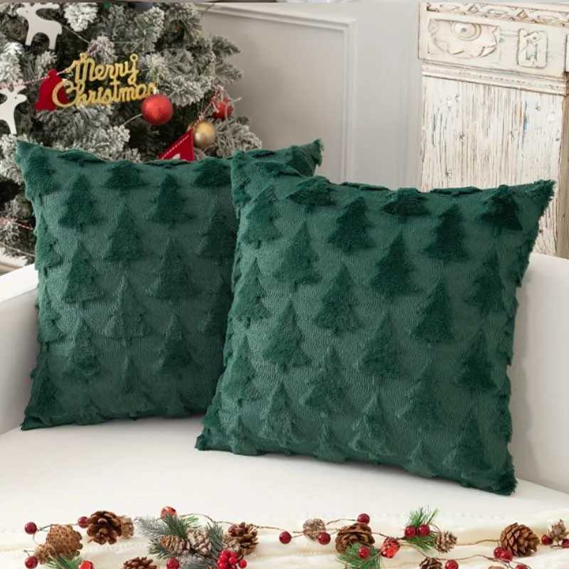1PC Christmas Decorative Pillow Covers Cushion Cover Couch Cushion Case for Couch Sofa Holiday Festivals Winter Home Decoration Y251105