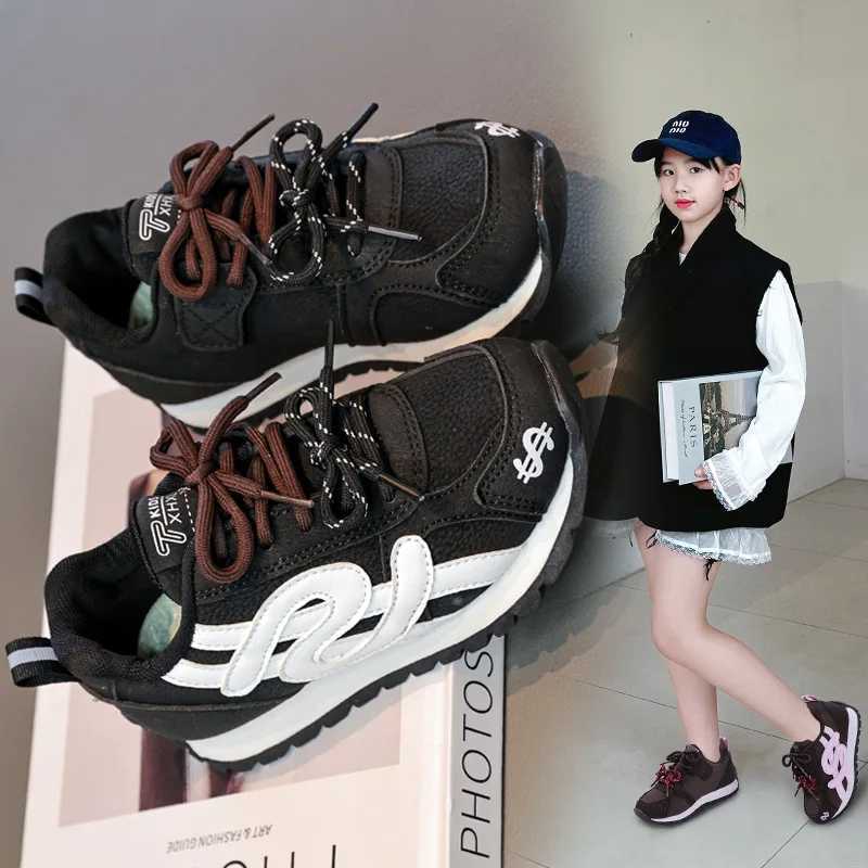 Childrens Sports Shoes 2025 Autumn Winter Fashion New Item Boys Girls Campus Fashion Anti Slip Soft Soled Outdoor Sports ShoesT251105