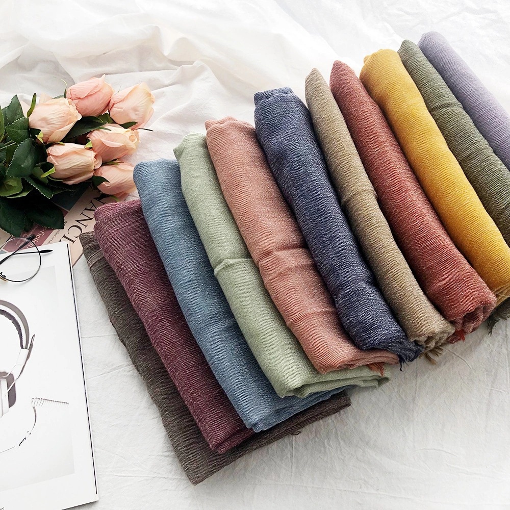 K309 New foreign trade thin wool scarf shawl silk scarf women autumn and winter Korean version of Mori girl cross-border wholesale