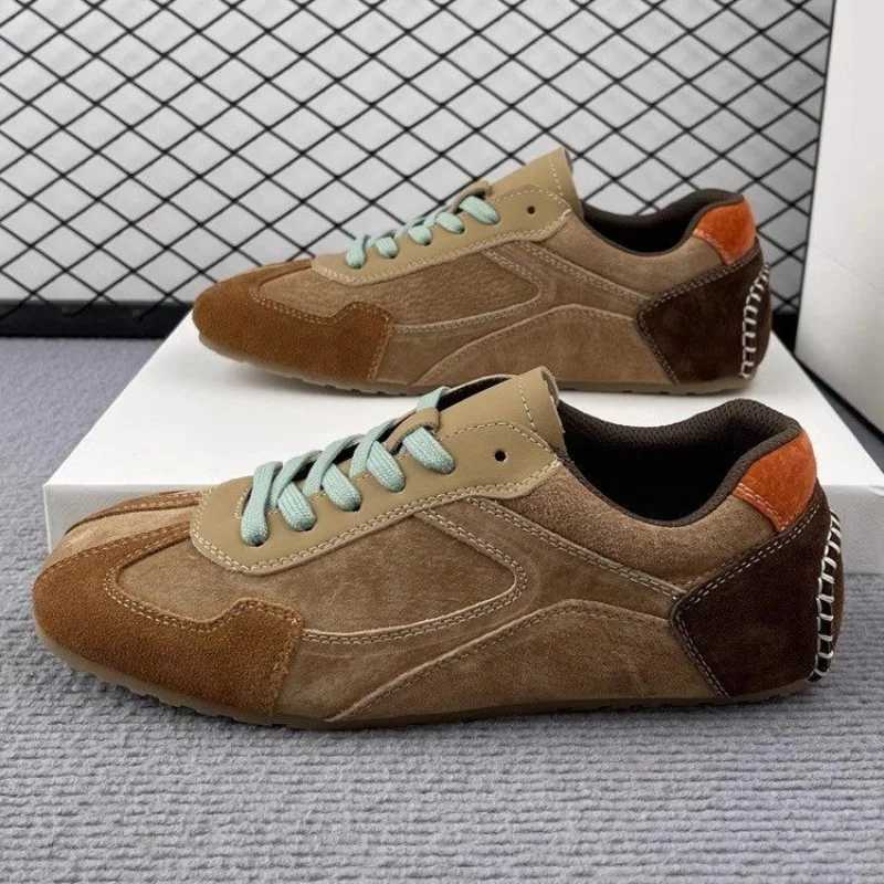 Genuine Leather Sneakers Training Lace-up Casual Sports Wens Shoes 2025 Autumn Winter Plus Veet Training Wen Shoe Y251105