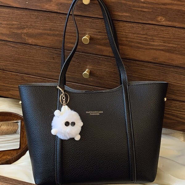 This Year S Popular Soft Leather For Women New Large Capacity Shoulder Commuting Tote Bag