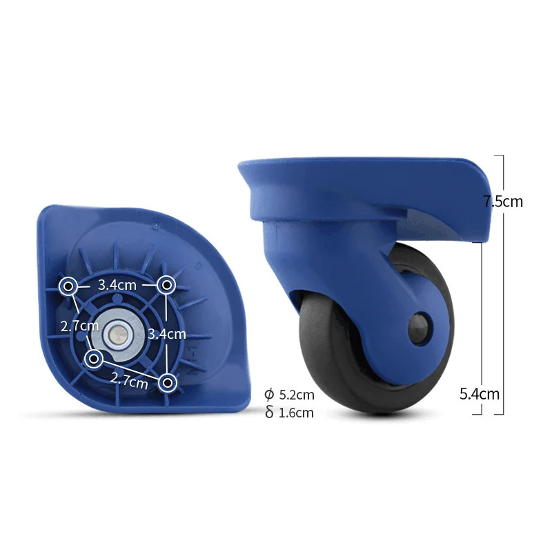 2PCSSet W076 Wheels For Suitcase Universal Wheel Trolley Wheels Luggage Accessories Replacement Spare Parts Smooth Wearresista 251031