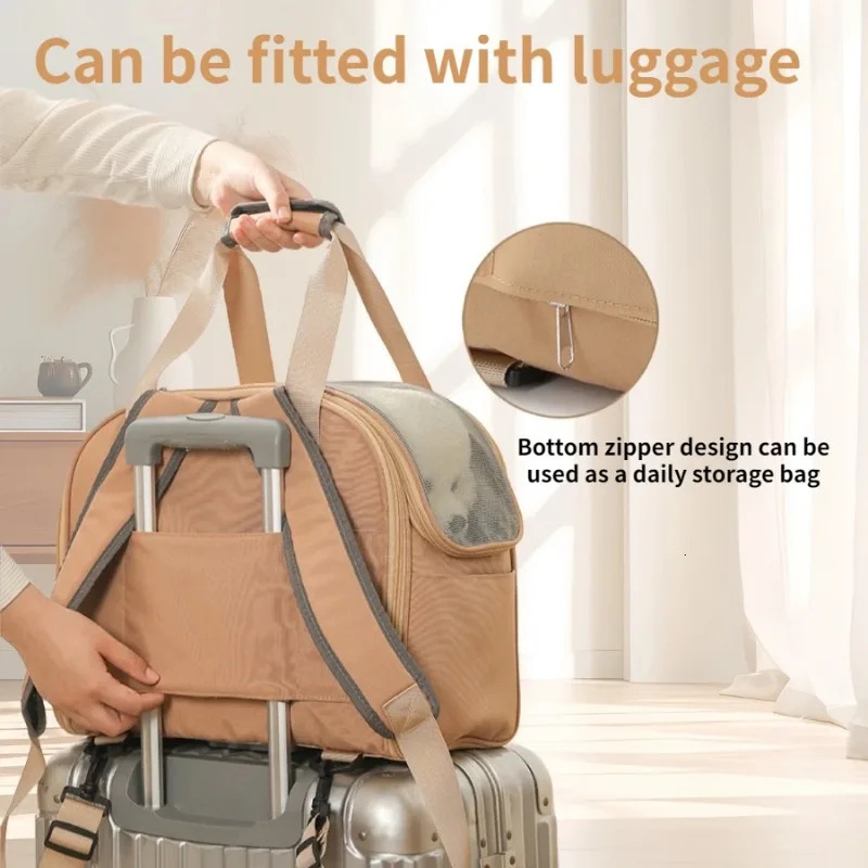 Multifunctional Pet Bag Cats and Dogs Comfortable Breathable Shoulder Dog Backpack Puppy Handbag Weight4KG 251028