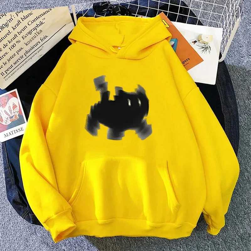 Pixel Cat Print Hoodie for Woman High Quality Hooded Long Sleeve Sweatshirts All Season Girls Daily Casual Sporty Loose PulloverT251105