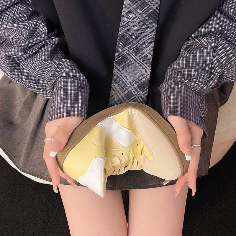 Autumn/Winter Fion Trend Wens Casual Shoes College Style Toe Soft Cfortable Flat Shoes Outdoor Casual Sports Shoes Y251105