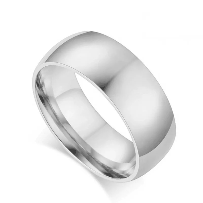 Simple Stainless Steel Rings for Men and Women Black Gold Silver Color US Sizes 513 Mens Simple Band Rings 251031