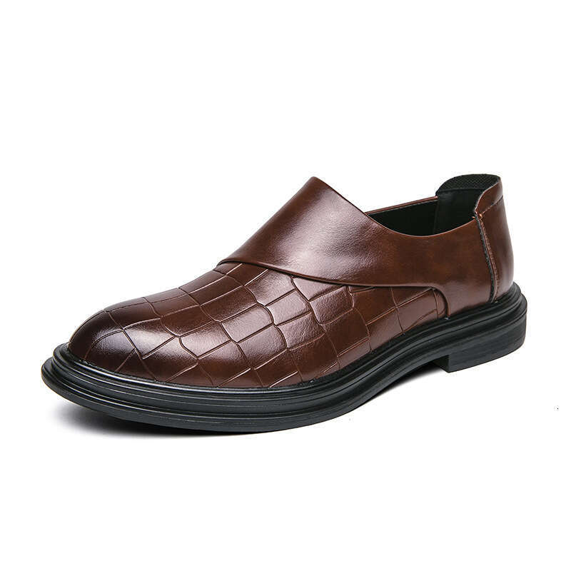 2023 Spring Autumn New Zipper Feet Cover Large Business and Leisure Lefu 38-46 Men's Wedding Shoes