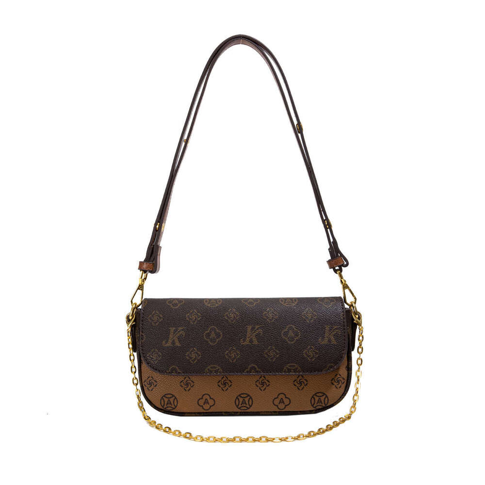 Light Luxury Women's High-End Single Shoulder Underarm Small Square Bag 2024 New Versatile Color Block