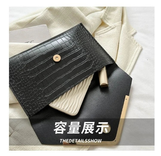 Khaki Womens Evening Bag Womens Party Banquet Clutch Shoulder Bag Wedding Womens Handbag Womens Coin PU Envelope Wallet 250402