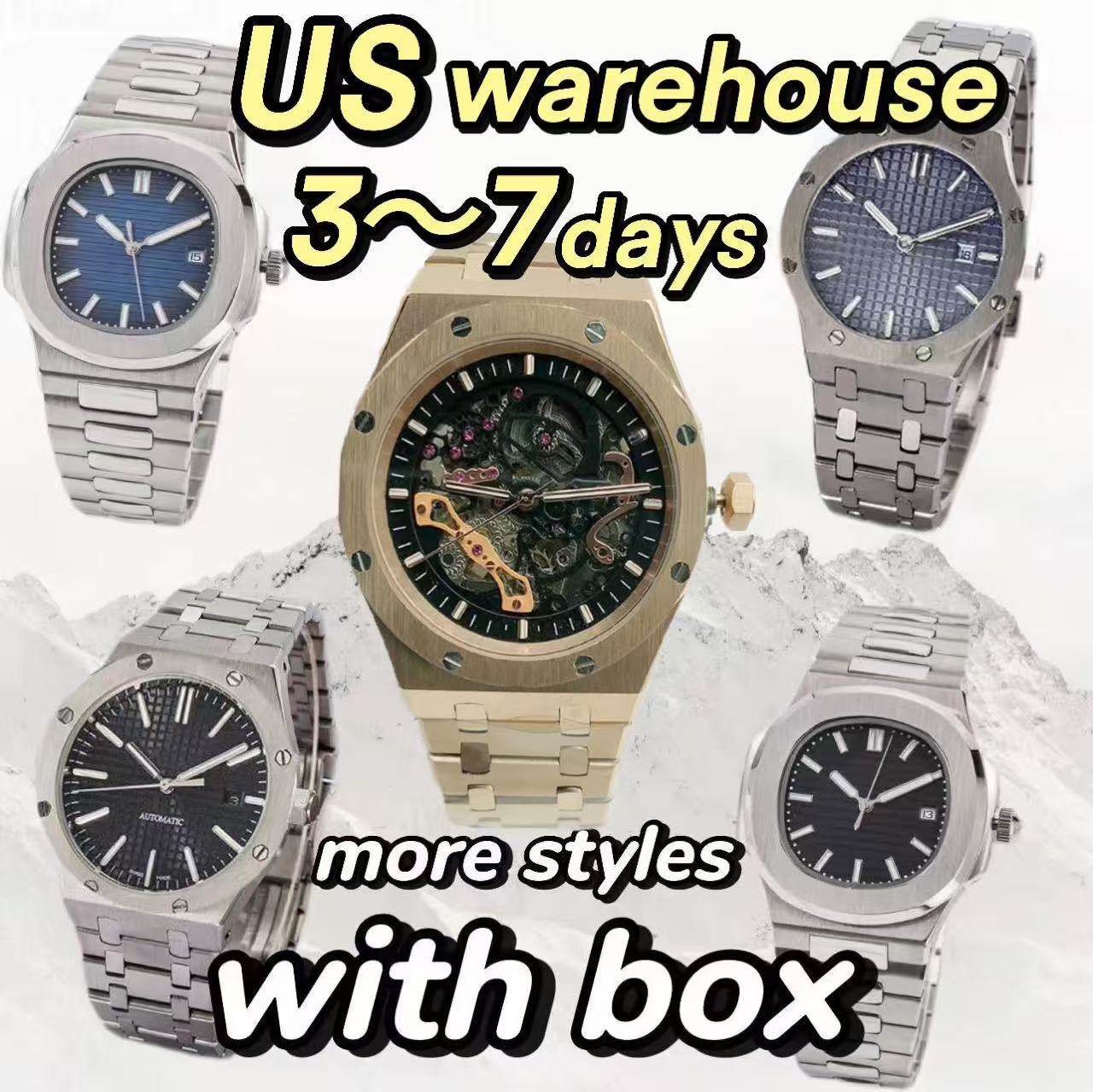 watch mechanical automatic skeleton designer luxury mens watch watches men sapphire luminescent montre luxe Orologio di Lusso 41mm