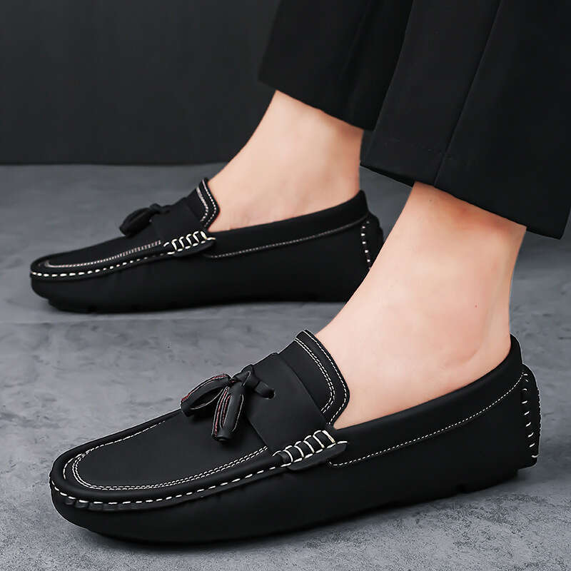 Large size new British fashion tassel bean 39-46 comfortable breathable casual men's shoes