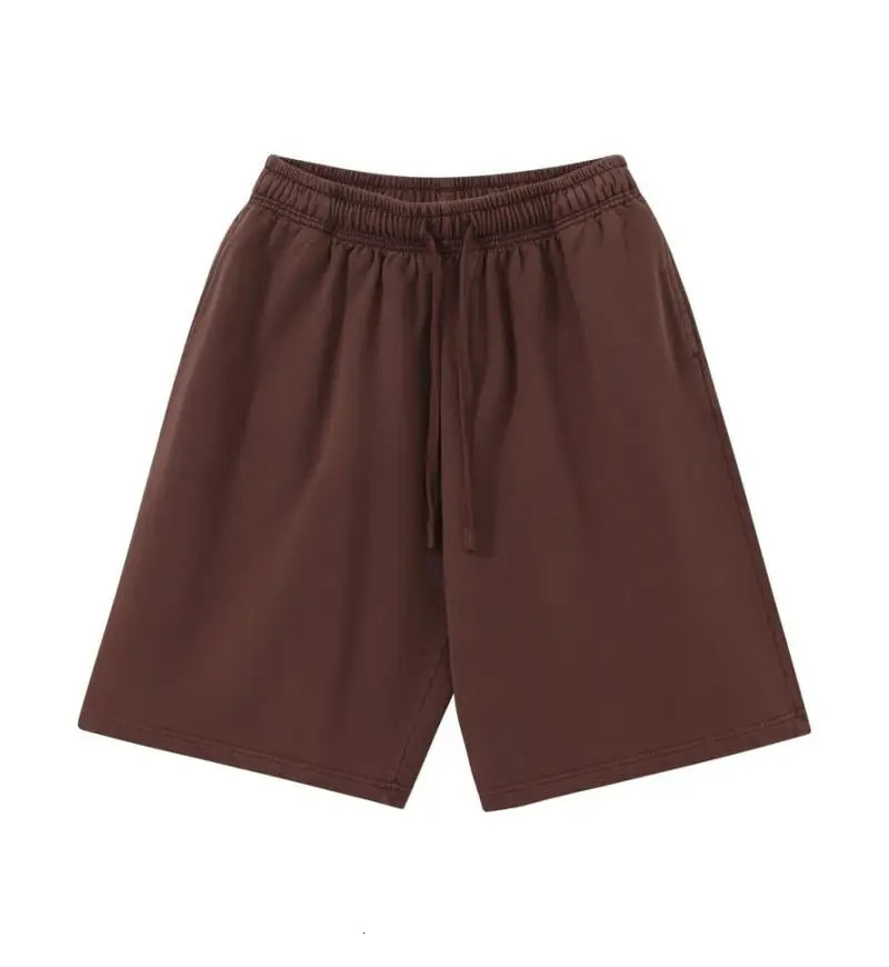 12 colors of 100% pure cotton mens and womens drawstring high waisted loose and fashionable casual oversized shorts 250403