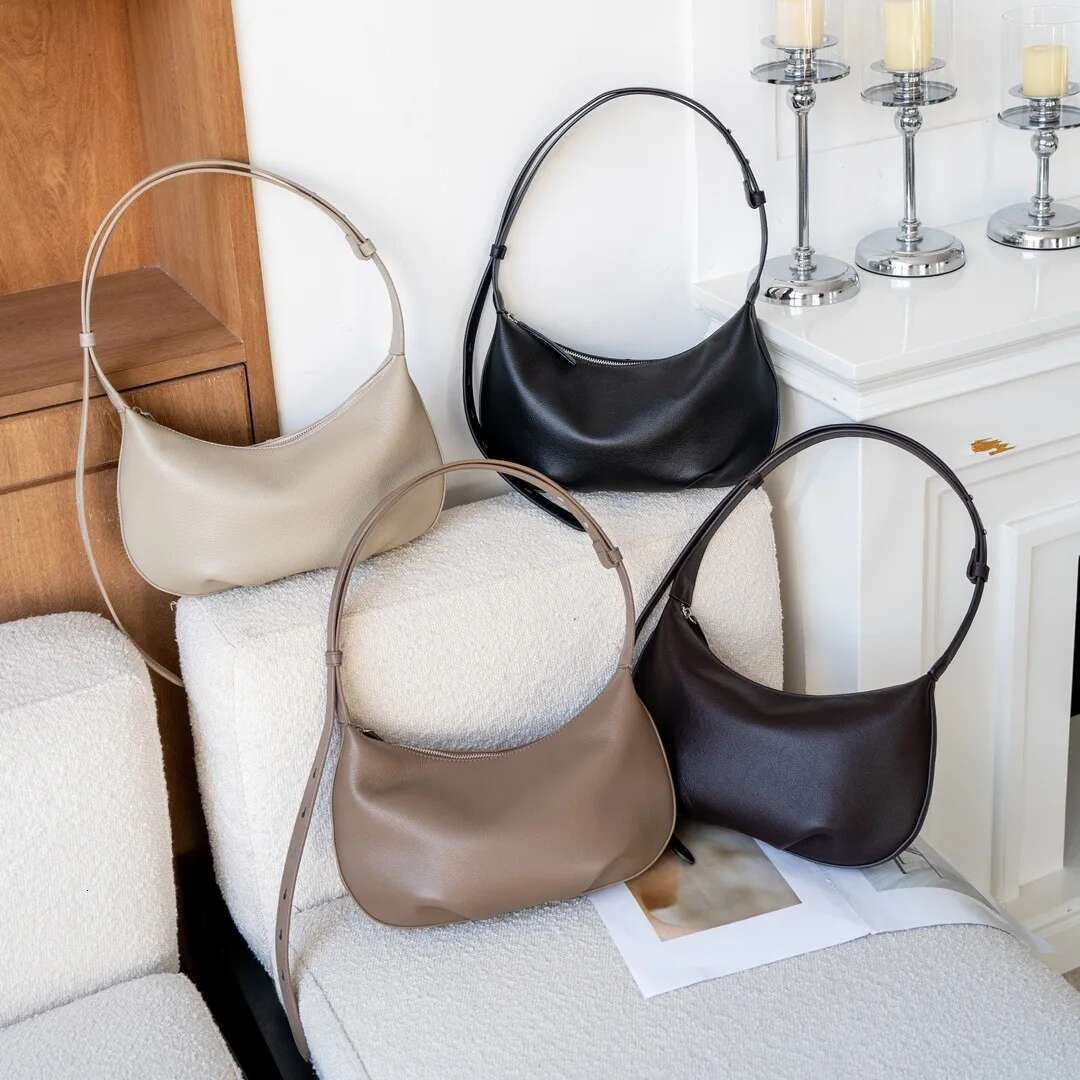 Top Layer Cowhide Underarm Dumpg 2025 New Genuine Leather Soft Large Capacity Crossbody Fashion Ladies Shoulder Bag