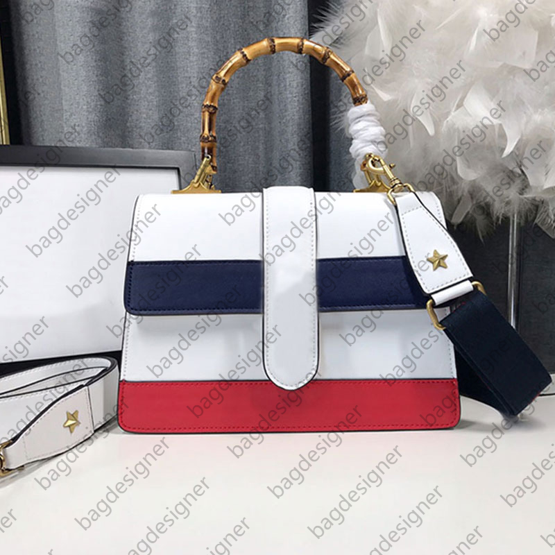 Diana Bamboo Bag Flap Snakehead Hand Bags Fashion Women Crossbody Shoulder Shop Handbags Totes Lady Designer Luxury Stripe Deer Pattern Real Cowhide Purse 421999