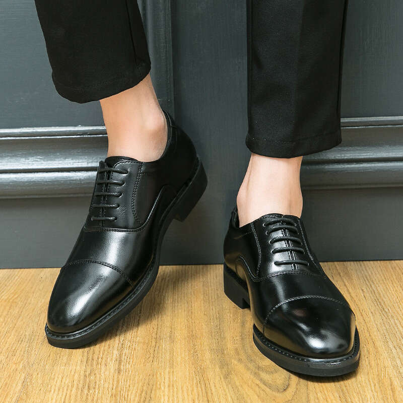 2023 Spring and Autumn New Large Sizes 38-46 Business Formal Three Joint Men's Leather Shoes