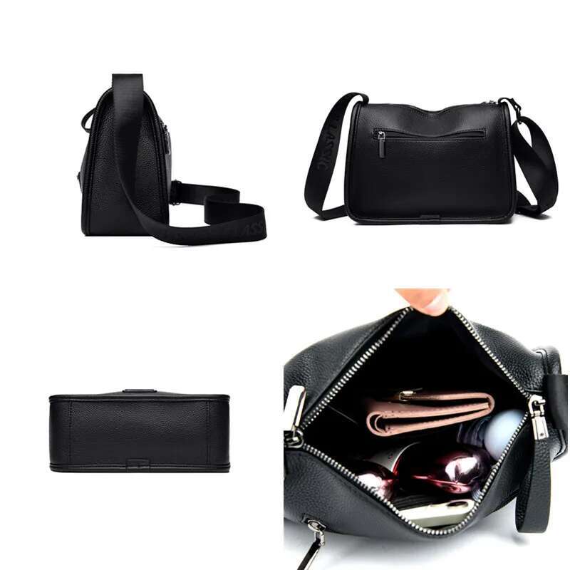 Large Capacity Soft Leather Handbag Women High Quality Messenger Bags Designer Shoulder Crossbody Sac Ladies Casual Tote