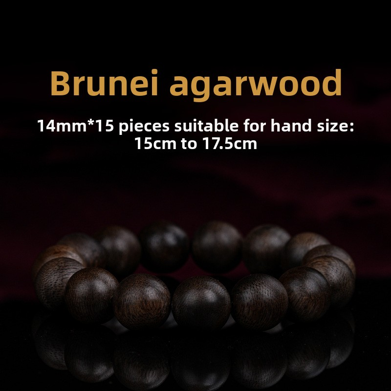Handmade Natural Wood Jewelry Bracelet with Agarwood Fragrance Spiritual Purification Negative Energy Protection natural wood agarwood bracelet