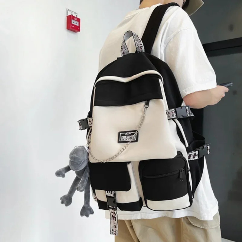 Fashion Schoolbag Female Student Backpack Large Capacity Fashion Backpack Computer Bag Femal School Backpack Travel Bag 251104