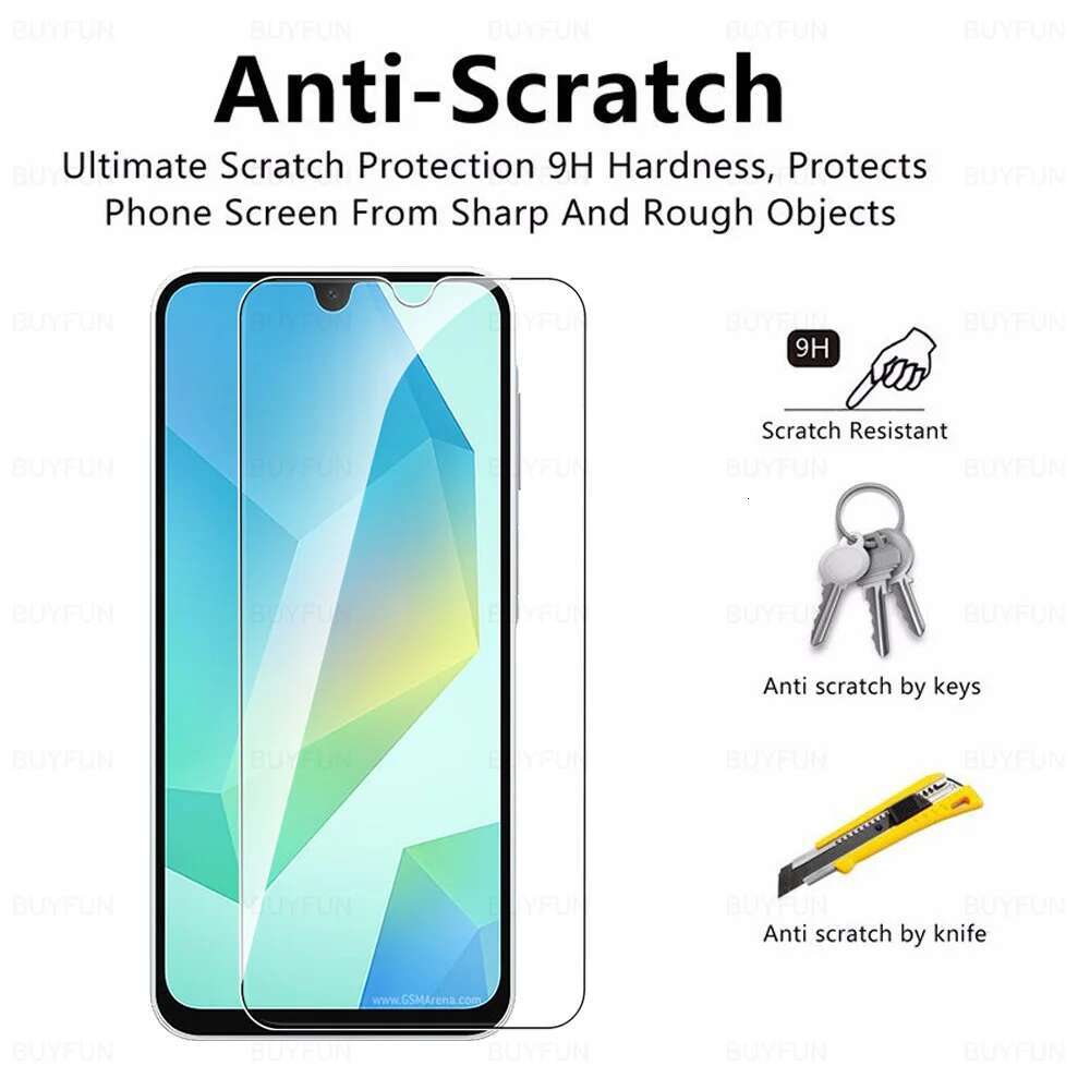 1-5Pcs For Samsung Galaxy A16 5G Tempered Glass Case Friendly Anti-Scratch HD 9H Transparent Screen Protector SamsungA16 A 16 4G
