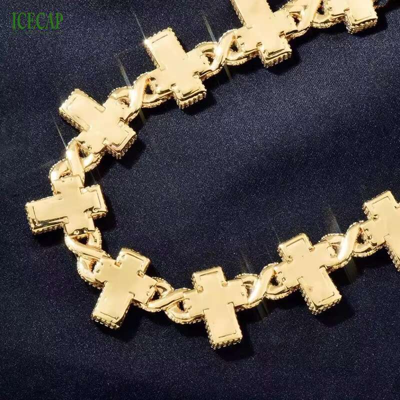 Hip Hop Miami Cuban Necklace 925 Sterling Silver VVS Moissanite Diamond Cuban Link Chain Iced Out Fashion Jewelry Necklaces