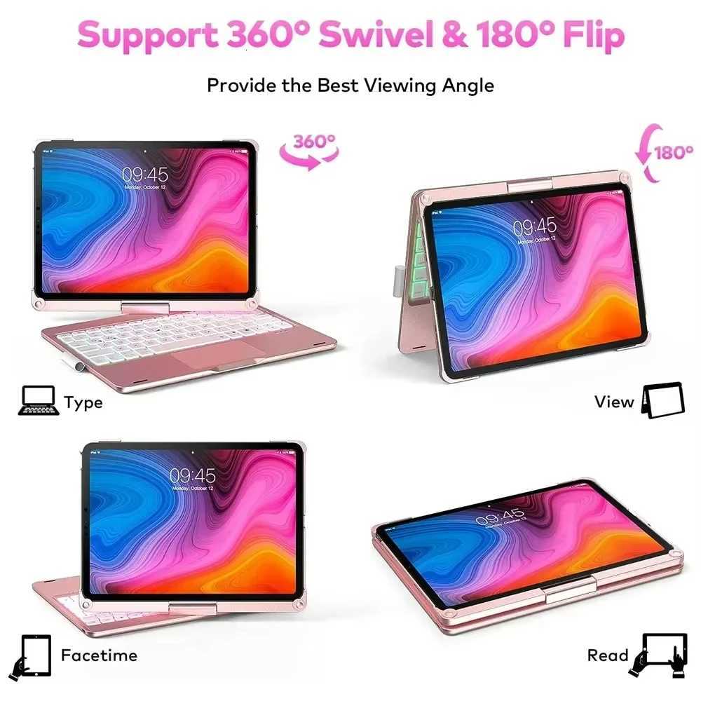 New Magic Keyboard For iPad 11th Generation 2025 A16 Keyboard Case For iPad Air 7 11 13 inch 2025 M3 360 Degree Flip Backlit H251105